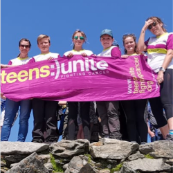 Teens Unite Supporters Climb Snowdon and raise over £2,800 for Teens Unite